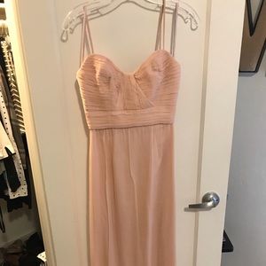 AMSALE Blush Floor Length Gown-*Altered*